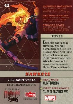 Hawkeye back card image