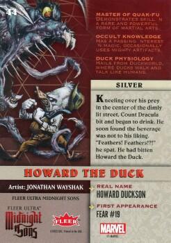 Howard the Duck back card image