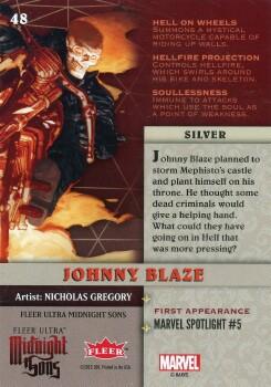 Johnny Blaze back card image