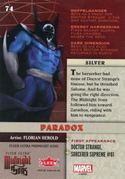 Paradox back card image