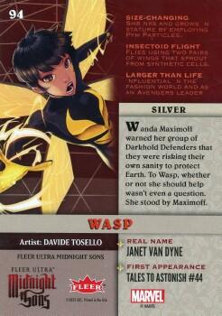 Wasp back card image