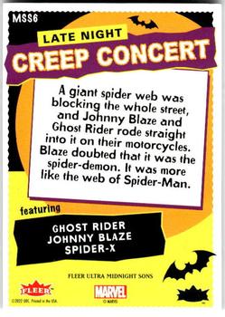 Midnight Sons Unlimited #3 - Ghost Rider and Blaze in the Web back card image