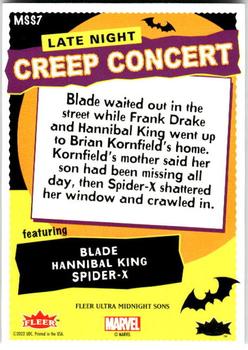 Midnight Sons Unlimited #3 - Spider X through Window back card image