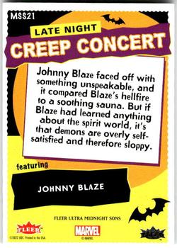 Midnight Sons Unlimited #5 - Monster Fighting Blaze back card image