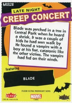Midnight Sons Unlimited #7 - Blade Fighting Vampire back card image