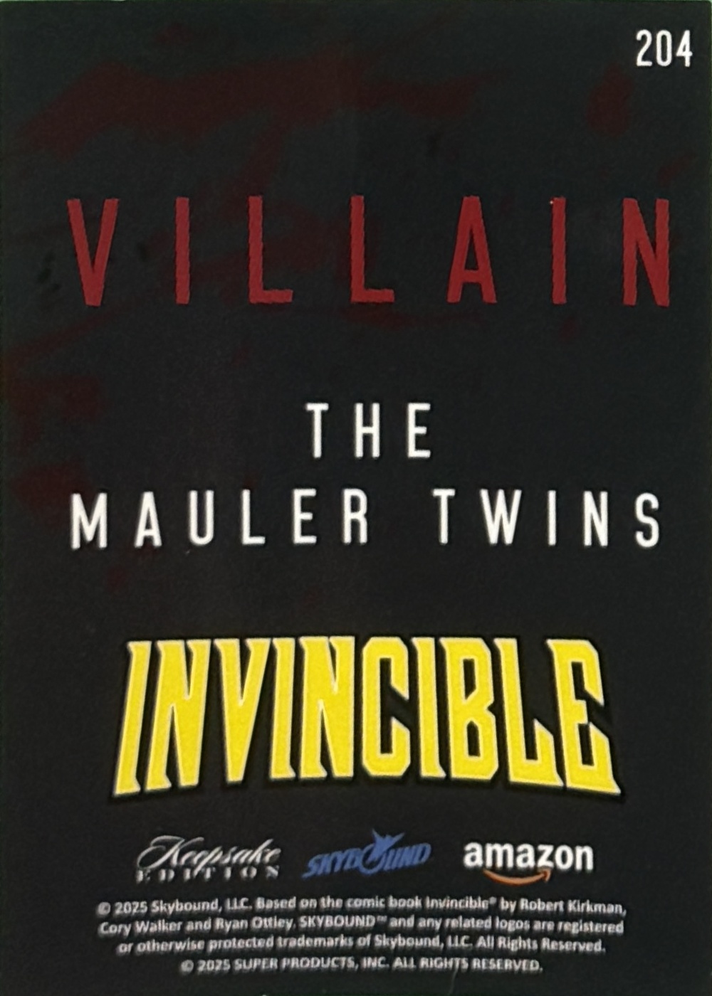 The Mauler Twins back card image
