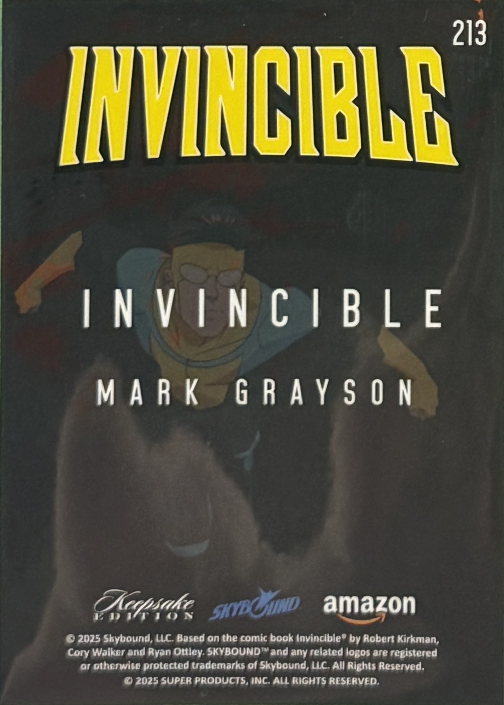 Invincible/Mark Grayson back card image