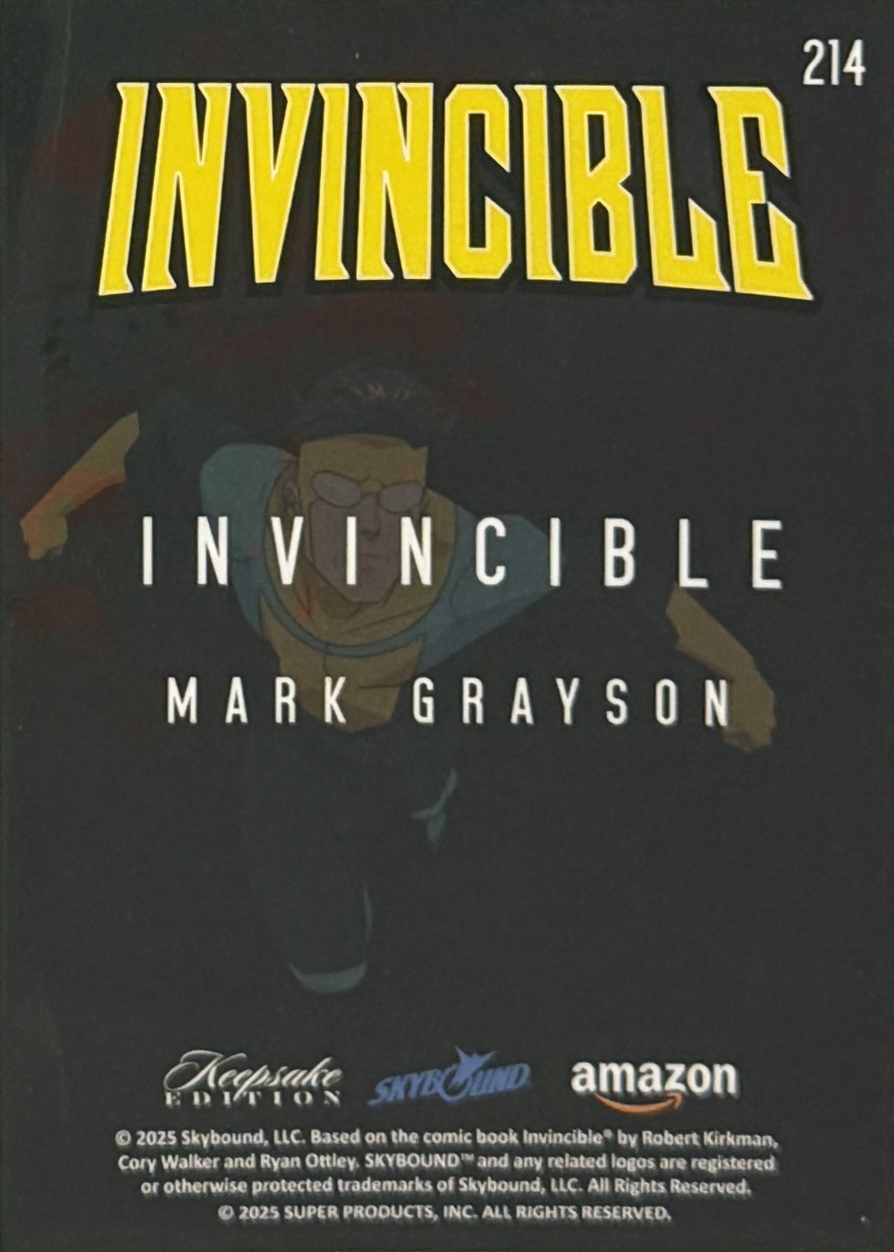 Invincible/Mark Grayson back card image