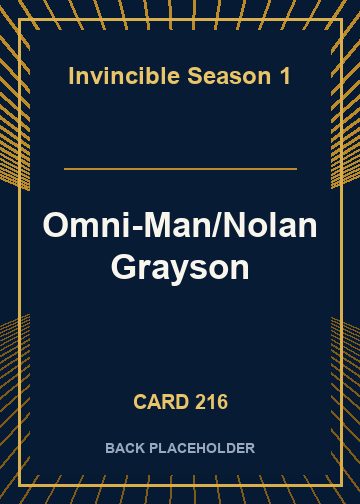 Omni-Man/Nolan Grayson back card image