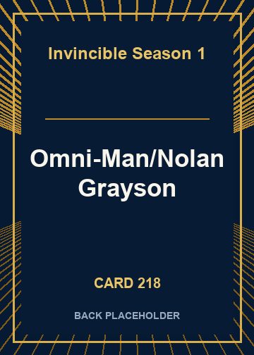 Omni-Man/Nolan Grayson back card image