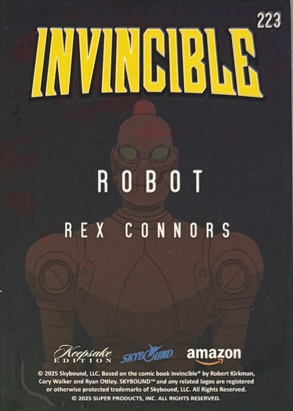 Robot/Rex Connors back card image