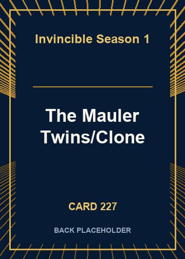 The Mauler Twins/Clone back card image
