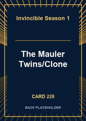 The Mauler Twins/Clone back card image