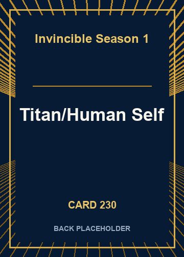 Titan/Human Self back card image