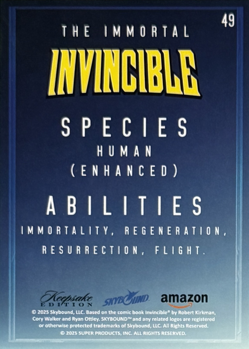 The Immortal back card image