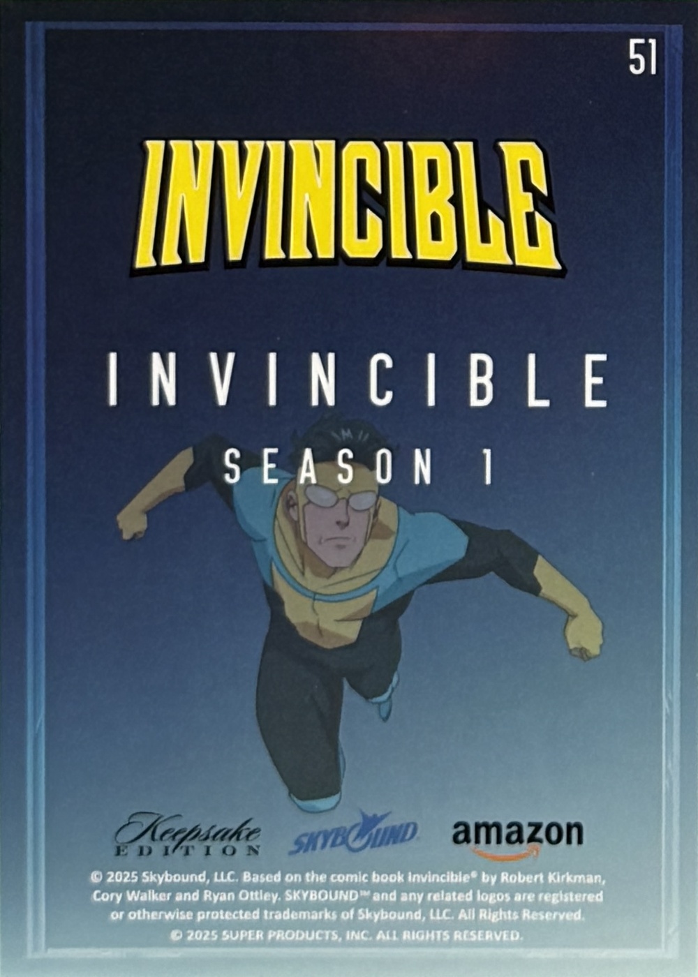 Invincible back card image