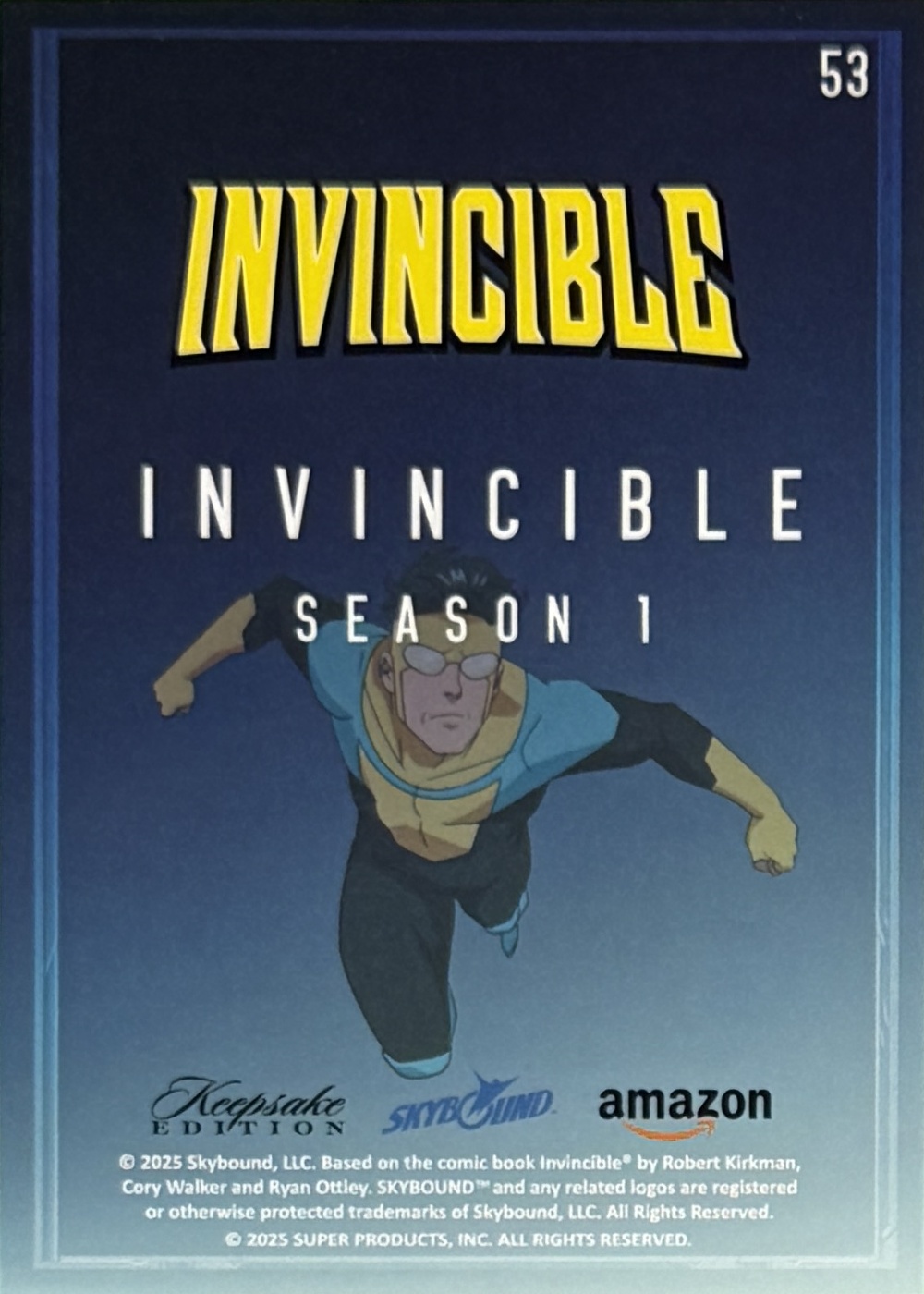 Invincible back card image