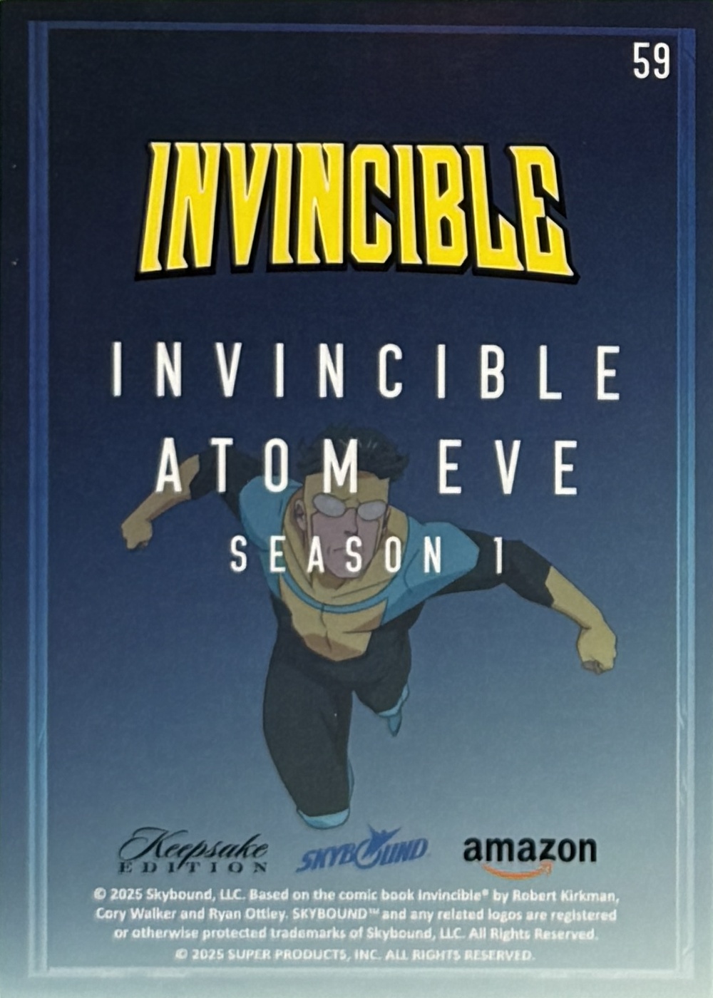 Invincible/Atom Eve back card image