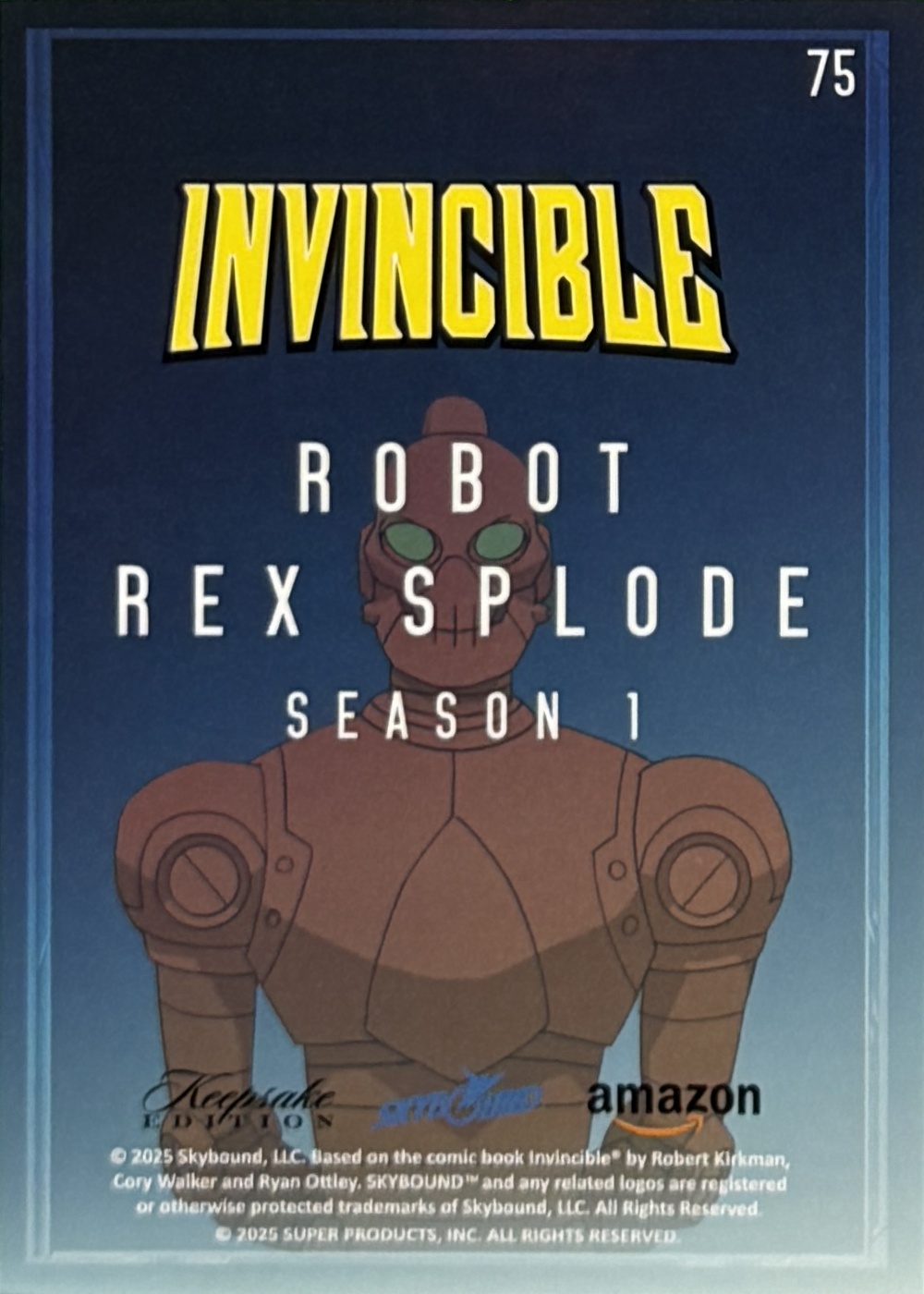 Robot/Rex Splode back card image