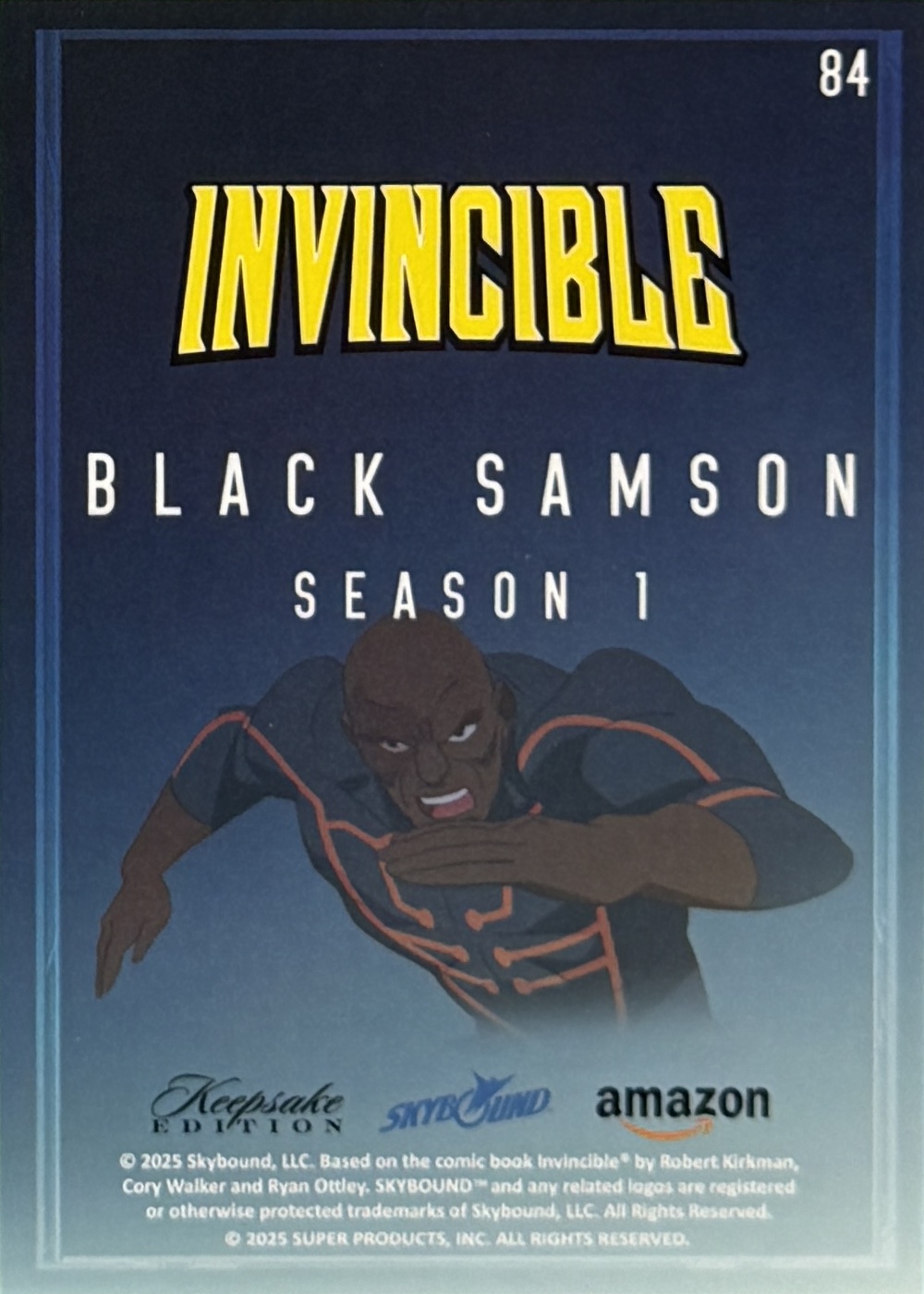 Black Samson back card image