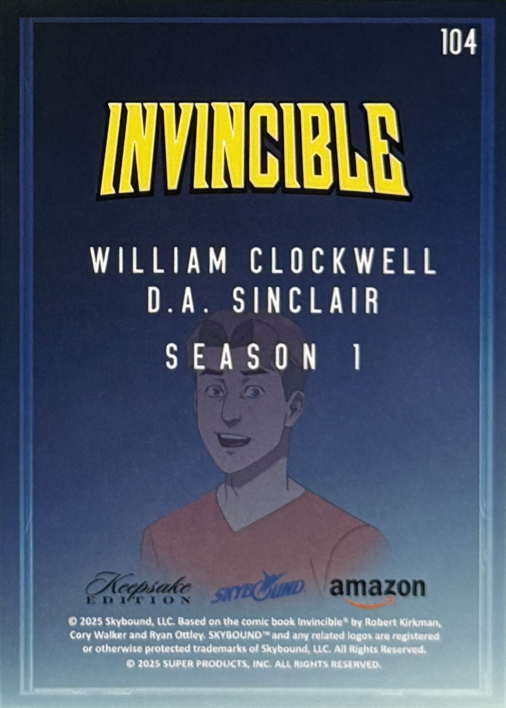 D.A. Sinclair/William Clockwell back card image