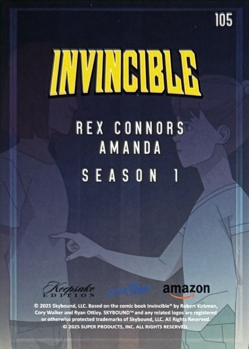 Rex Connors/Amanda back card image