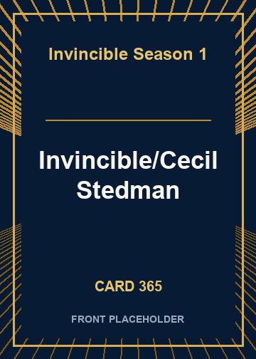 Invincible/Cecil Stedman card thumbnail
