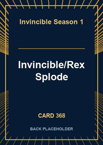 Invincible/Rex Splode back card image
