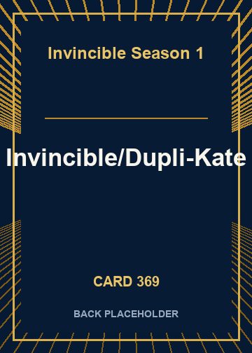 Invincible/Dupli-Kate back card image