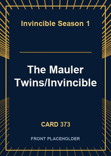 The Mauler Twins/Invincible card thumbnail