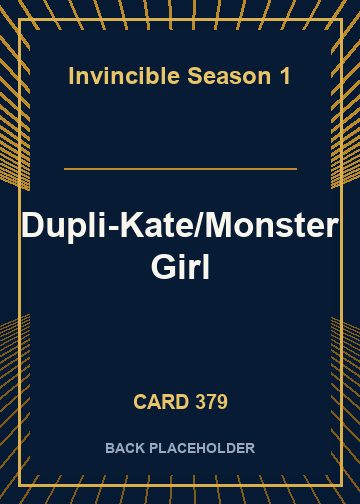 Dupli-Kate/Monster Girl back card image
