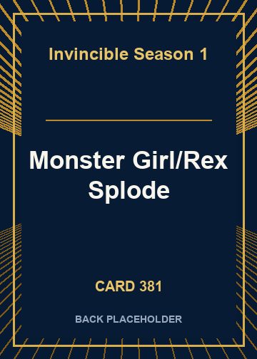 Monster Girl/Rex Splode back card image