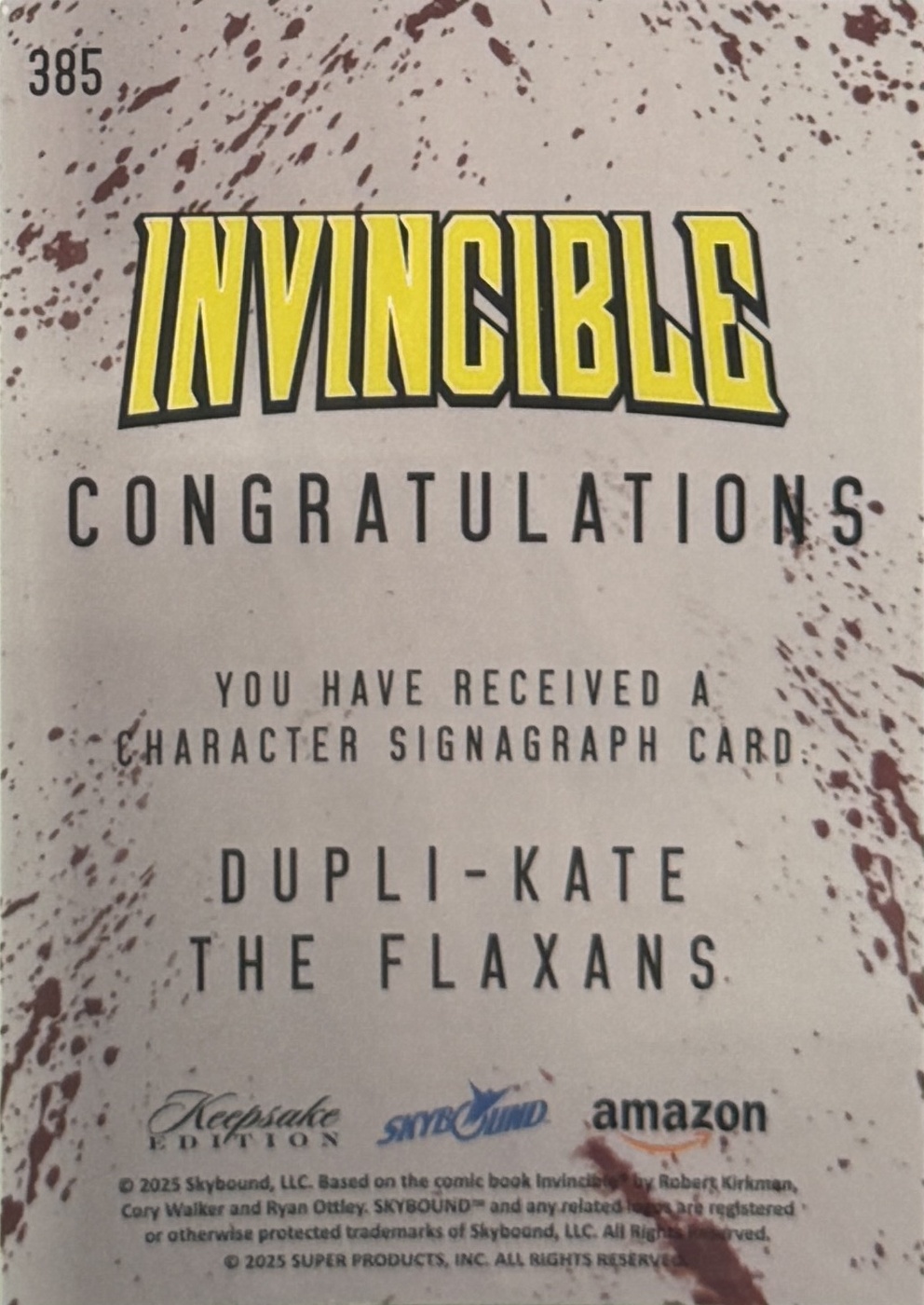 The Flaxans/Dupli-Kate back card image
