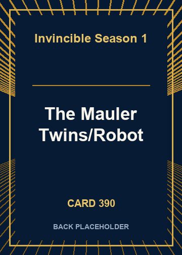 The Mauler Twins/Robot back card image