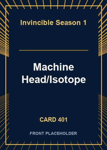 Machine Head/Isotope front card image