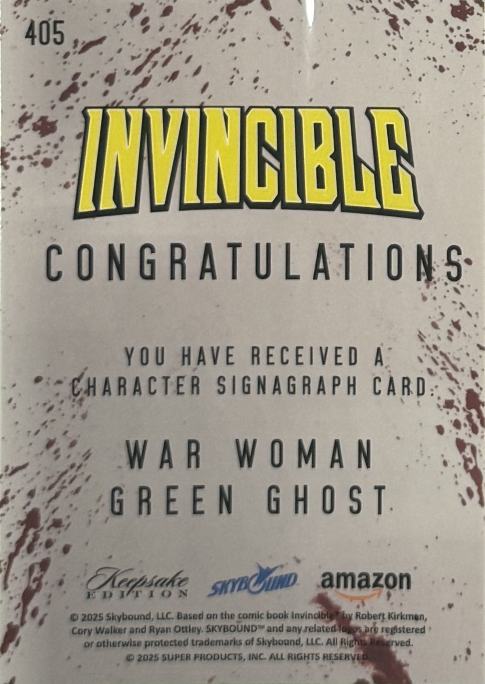 War Woman/Green Ghost back card image