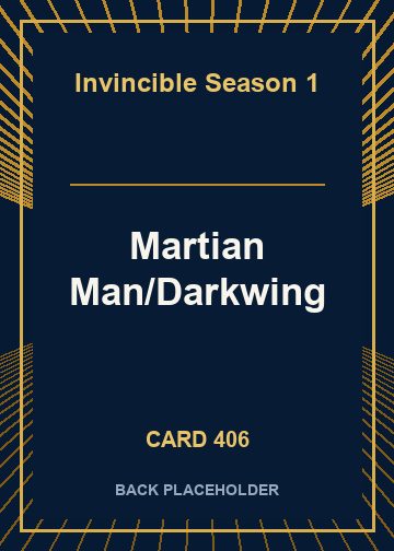 Martian Man/Darkwing back card image