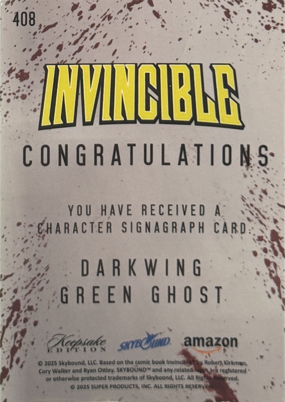Darkwing/Green Ghost back card image