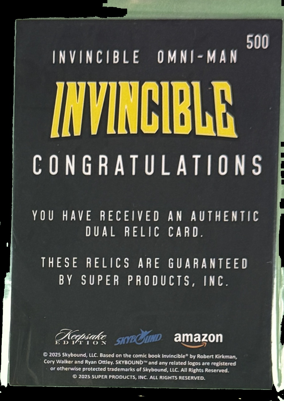 Invincible/Omni-Man back card image