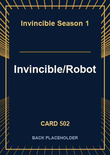 Invincible/Robot back card image
