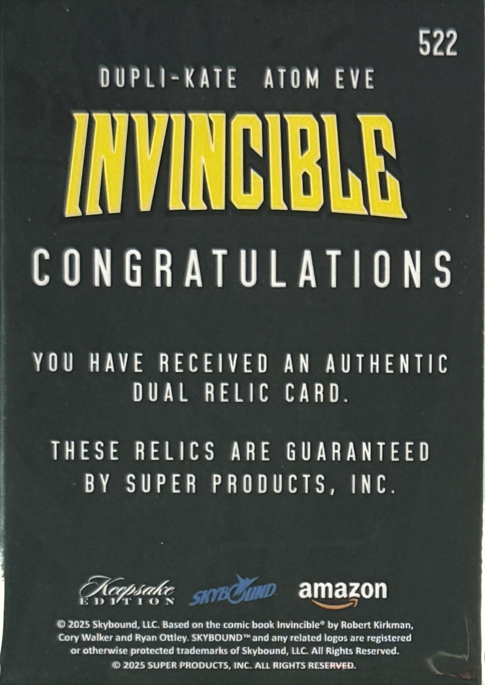 Dupli-Kate/Atom Eve back card image