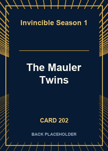 The Mauler Twins back card image
