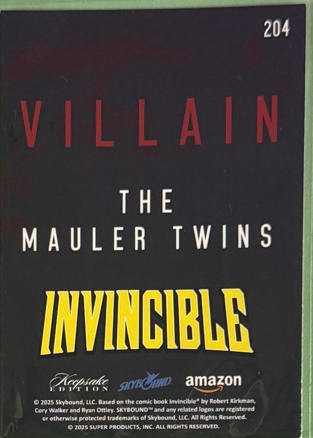 The Mauler Twins back card image