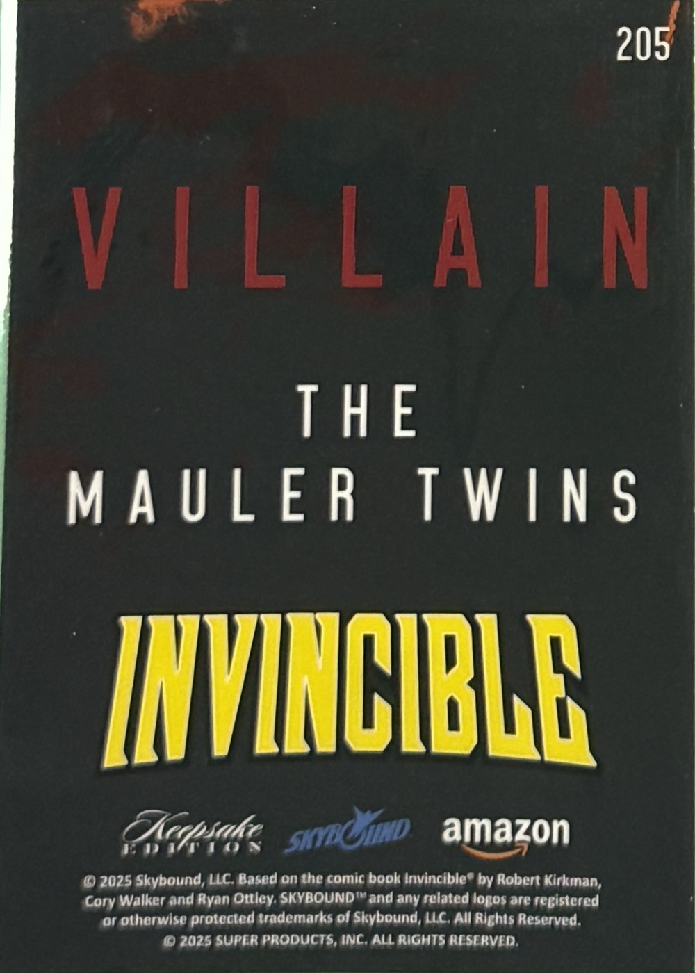 The Mauler Twins back card image