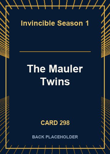 The Mauler Twins back card image