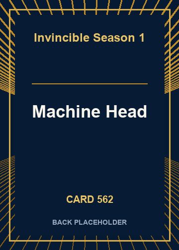 Machine Head back card image