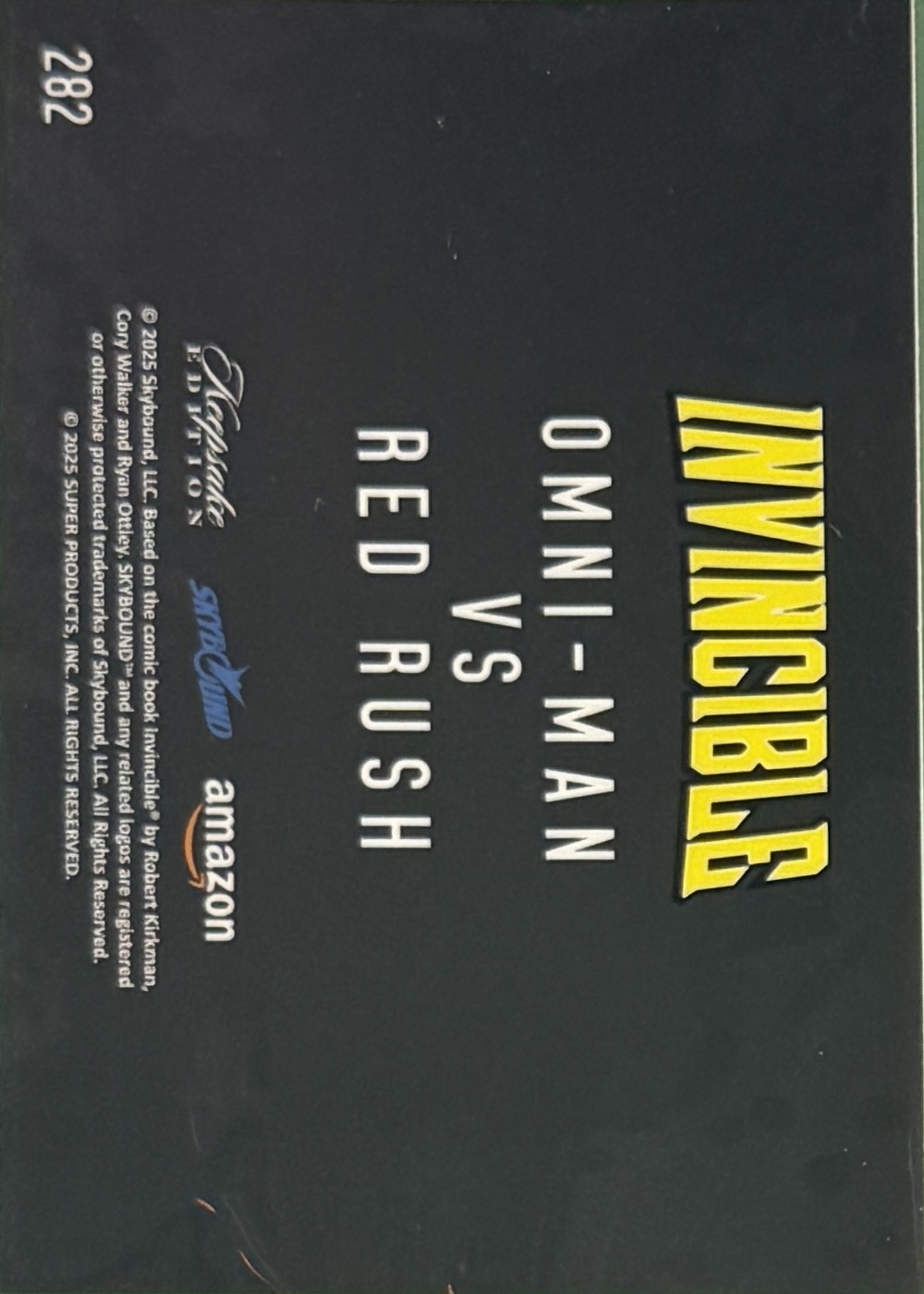 Omni-Man VS Red Rush back card image