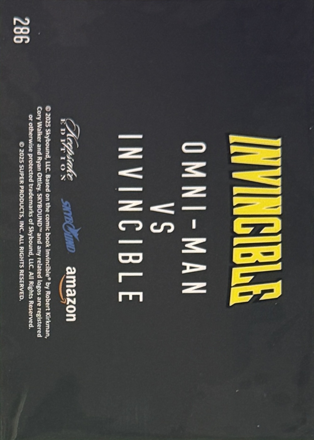Omni-Man VS Invincible back card image