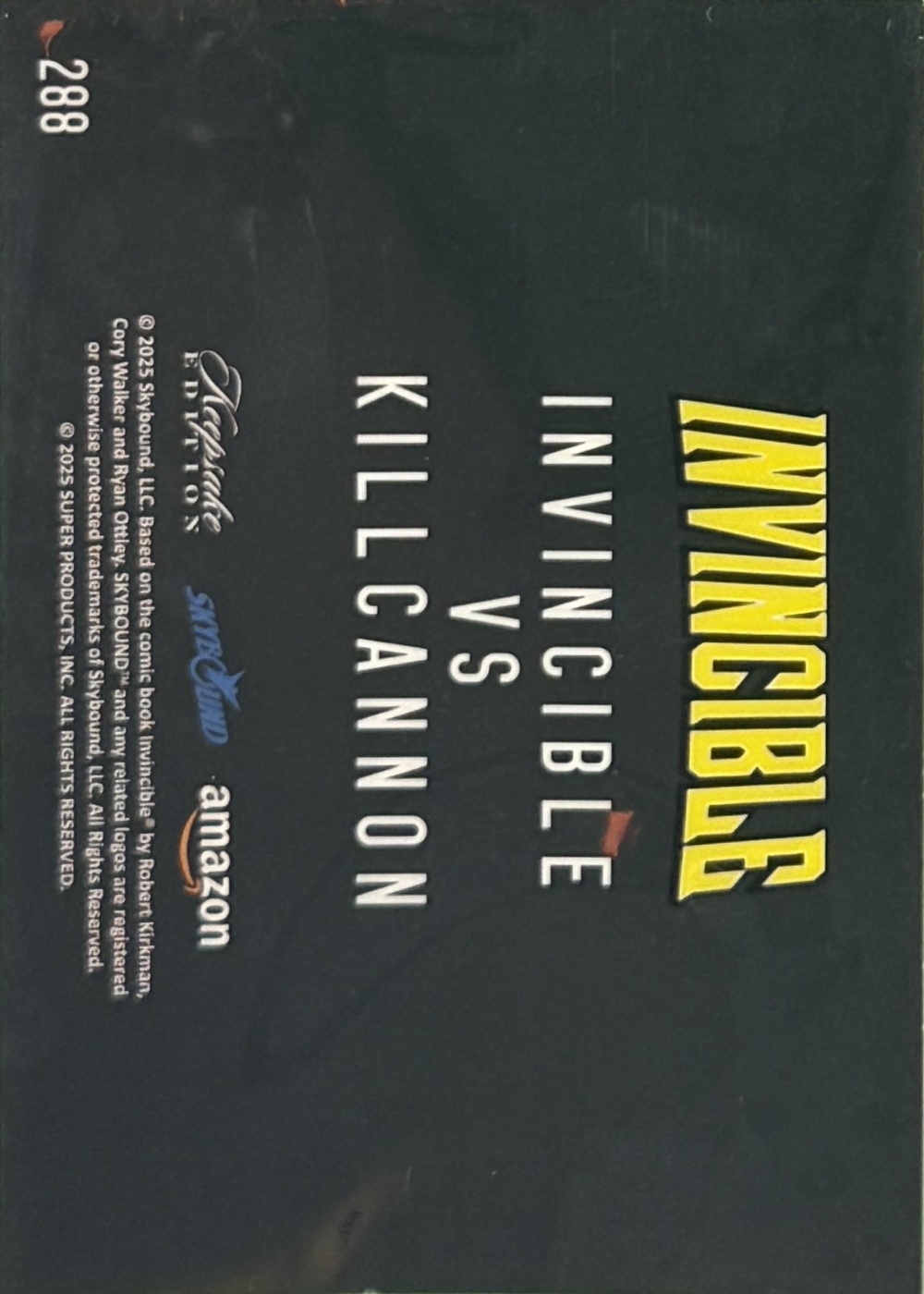 Invincible VS Killcannon back card image