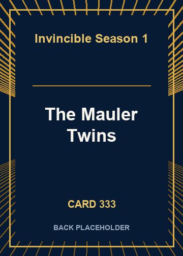 The Mauler Twins back card image